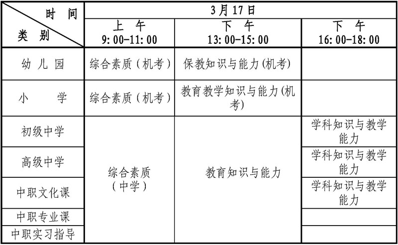 湖北省2013年上半年中小学和幼儿园教师资格考试（笔试）公告