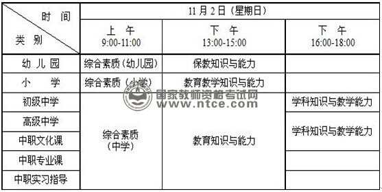 陕西省榆林市2014年下半年教师资格考试（笔试）公告