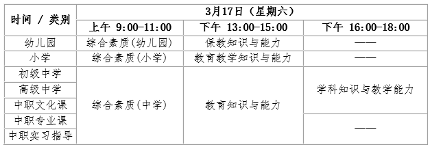 贵州省2018年上半年教师资格考试（笔试）公告